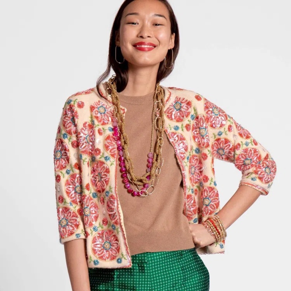 Frances Valentine Oslo Beaded Cardi Coat